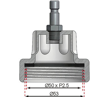 Bgs Technic Adapter nr. 6 voor BGS 8027, 8098