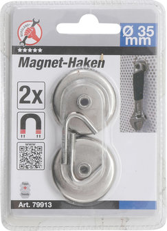 Magneethaak rond diameter 34 mm 2-dlg