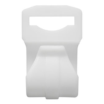 Tentclip voor tentstok 20-25mm met sleuf wit