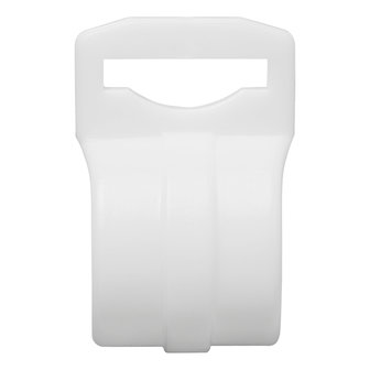 Tentclip voor tentstok 20-25mm met sleuf wit