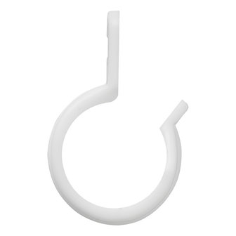 Tentclip voor tentstok 20-25mm met sleuf wit