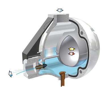 Automatische niveaugestuurde condensaftap