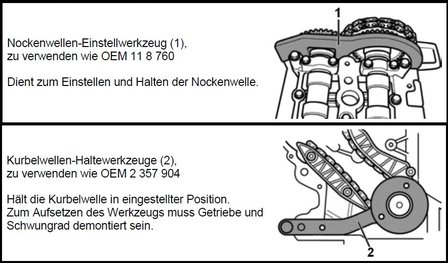 Motorinstelgereedschap-set voor BMW und MINI, 1.5 &amp; 2.0L diesel