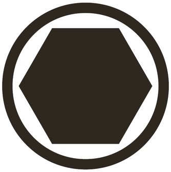 Bgs Technic Krachtdop bit, Interne Hexagon, M5, 1/2