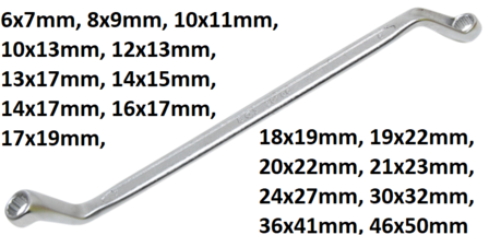 Bgs Technic Dubbeleringsleutel, 75&deg; offset