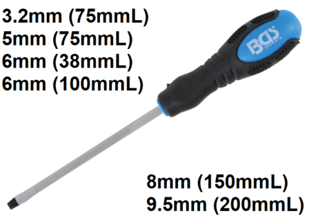 Bgs Technic Schroevendraaier, plain 3.2x75 mm