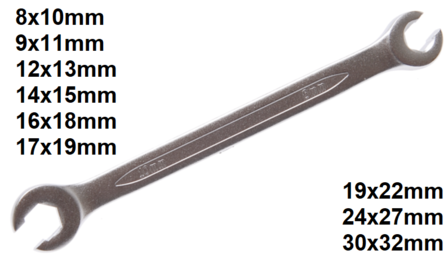 Bgs Technic Open ringsleutel 8x10 mm