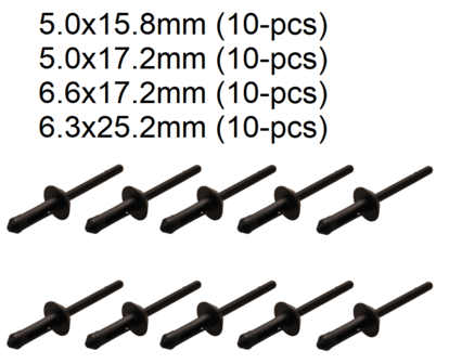 Bgs Technic Blinde klinknagels voor BGS-8463 x 5.0 x 15.8 mm 10 stuks