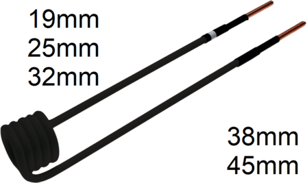 Bgs Technic Inductie Coil, 19 mm, voor inductie Heater BGS 2169