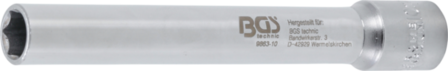 Bgs Technic Dopsleutel zeskant, extra diep aandrijf-binnenvierkant 10 mm (3/8) 10 mm
