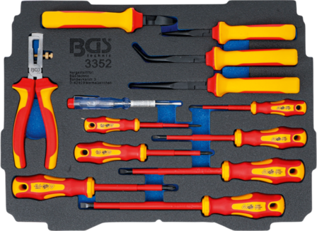 Koffer inlegmodule voor Art. BOXSYS1 &amp; 2: VDE-tangen-/ schroevendraaierset | 13-dlg