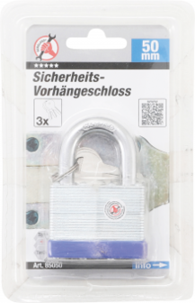 Veiligheid hangslot, 50 mm