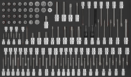 Foam Bit doppen combinatieset 114 delig