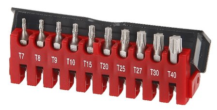 Bit set Torx 10 delig