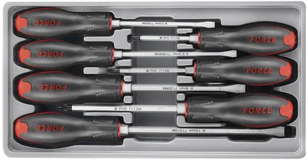 Schroevendraaierset met slagkop Plat &amp; Philips 7 delig