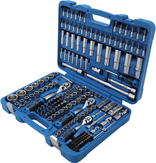 Bgs Technic Dopsleutelset zeskant (1/4) / (3/8) / (1/2) 192-dlg