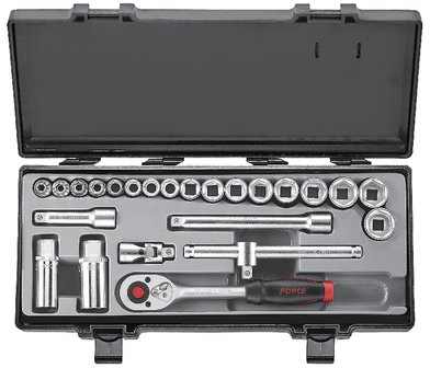 3/8 Doppenset Spline profiel 24-delig