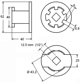 Bgs Technic Oliefiltersleutel 6-tanden voor Hyundai en Kia 2.0L/2.2L diesel