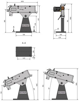 Industriele bandschuurmachine 75x2000 mm