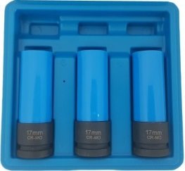 Krachtdoppen set 3 x 17mm