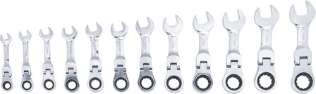 Combinatie ratel Ring Wrench Set, extra kort