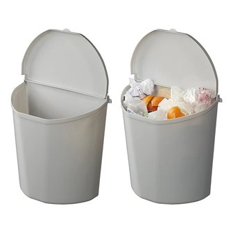 Afvalbak met deksel 10L voor caravan/camper