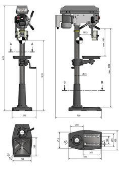 Kolomboormachine diameter 25 mm 1x230V MK3