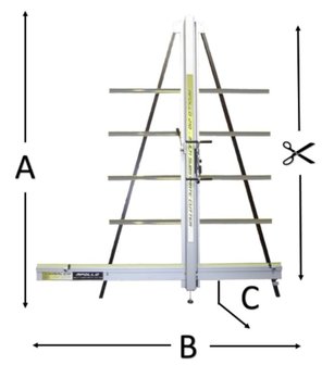 Apollo axl 1.65m verticale formaatsnijder