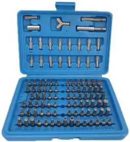 Bit set 1/4 van Chrome Vanadium 100-Delige