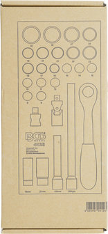 Bgs Technic 1/3 gereedschapskist: 27-delige stopcontact, 1/2, 8-32 mm