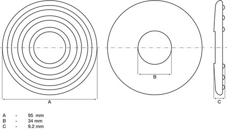 Bgs Technic Vervanging Rubber Pad voor BGS 2889