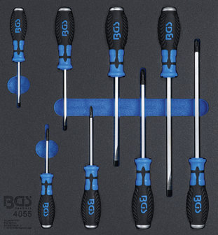 Bgs Technic Gereedschapsbak 2/3: Kruis- en sleufschroevendraaiers 8 delig