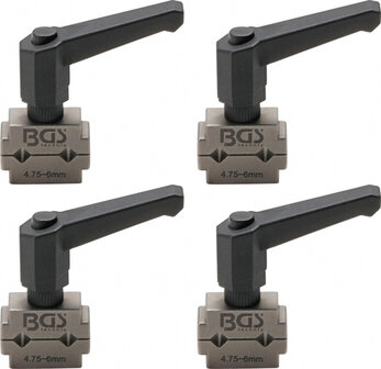 Bgs Technic Remleidingsklemmen-set 4,75  6 mm 4-delig