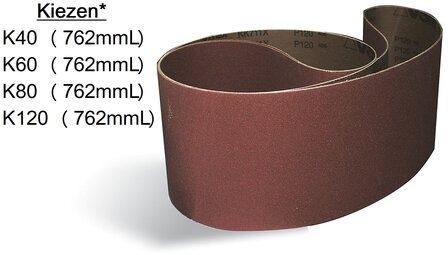 Schuurbanden metaal / hout 75x762 mm
