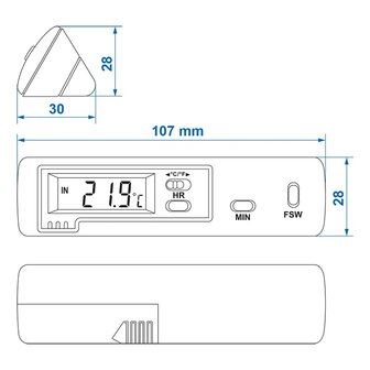 Binnen/Buiten Thermometer model 2