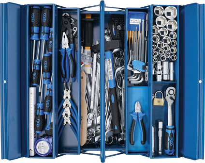 Bgs Technic Metalen gereedschapskoffer inclusief gereedschap 137-delig