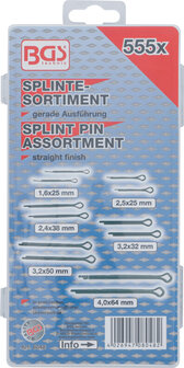 Bgs Technic Splitpen assortiment diameter 1,6 - 4,0 mm 555-delig