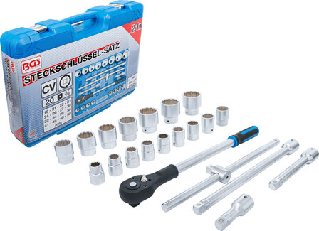 Bgs Technic Dop Set, 12-punts 20 mm (3/4) aandrijving 21 delig