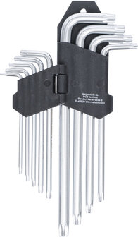 Stiftsleutelset lang T-profiel (voor Torx) T10 - T50 9-dlg