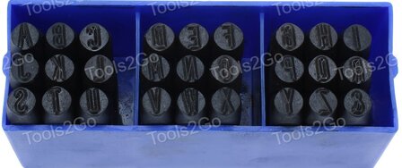 Letterstempelset 27 stuks 8mm