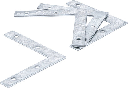 4-delige bracket steel kit, 75x75x12 mm