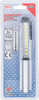 Bgs Technic Aluminium-LED-Stift met 9 LEDs