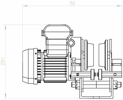 Elektrische takel 500/999kg