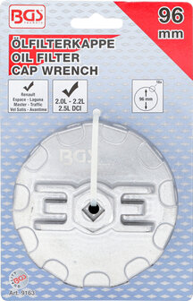 Bgs Technic Oliefiltersleutel 18-kant diameter 96 mm voor Renault DCI