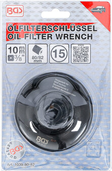 Bgs Technic Oliefiltersleutel 15-kant diameter 80 - 82 mm