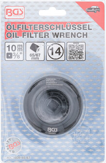 Bgs Technic Oliefiltersleutel 14-kant diameter 65 - 67 mm voor Daihatsu, Fiat, Nissan, Toyota