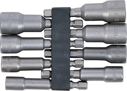 Bgs Technic Dop Set, Hexagon 6.3 mm (1/4) drive voor electric drills 6 - 13 mm 8 delig