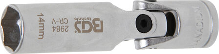 Bgs Technic Cardan bougiedopsleutel zeskant 10 mm (3/8) 14 mm