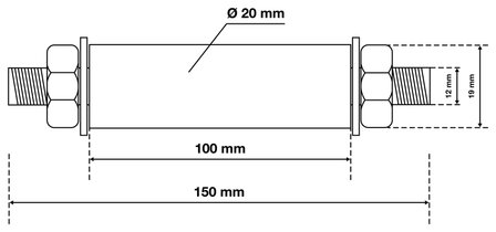 Asset voor Kruiwagenwiel diameter 20mm