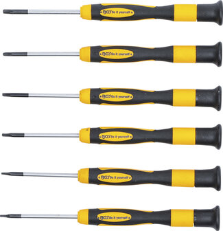 Micro schroevendraaierset T-profiel (voor Torx) 6-dlg